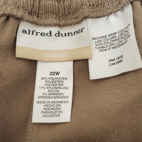 NWT: ALFRED DUNNER COURDAROY PANTS - Picture 6 of 8